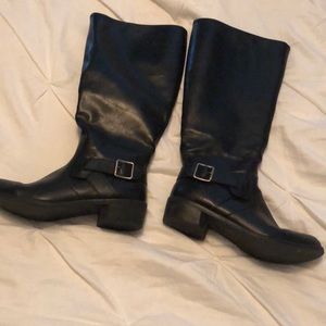 Wide calf Black Boots  size 8 1/2